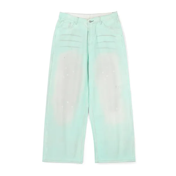 Acne Studios Jeans replica luxury 1:1 Green Distressed Washed Mint