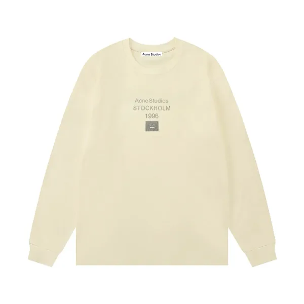 Acne Studios Long Sleeves replica 1:1 Silver Cotton Logo Double