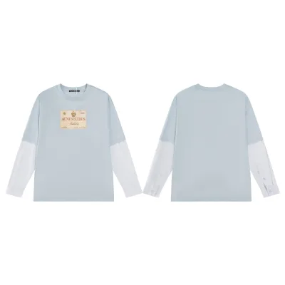 Acne Studios Long Sleeve replica super clone Blue Cotton To