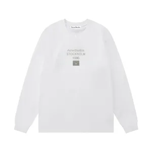 Acne Studios Long Sleeves replica luxury 1:1 Silver White Cotton