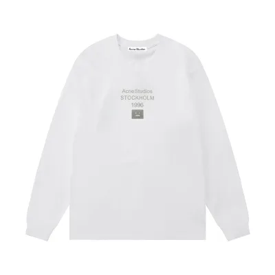 Acne Studios Long Sleeves replica luxury 1:1 Silver White Cotton