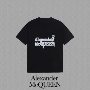 Alexander Mcqueen Short Sleeves replika lyx 1:1 Svart Vit Gr?£¤