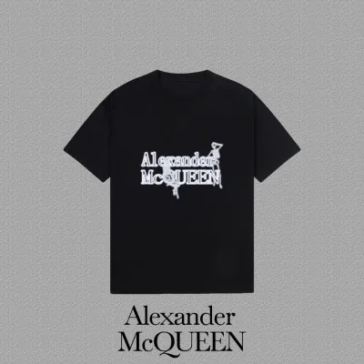 Alexander Mcqueen Short Sleeves replika lyx 1:1 Svart Vit Gr?£¤