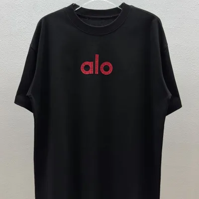 Alo Alot Shirt replika 1:1 super klon Rosa Svart Bomull