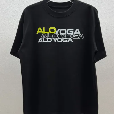 Alo Alot Shirt replica super clone 1:1 Black White Cotton