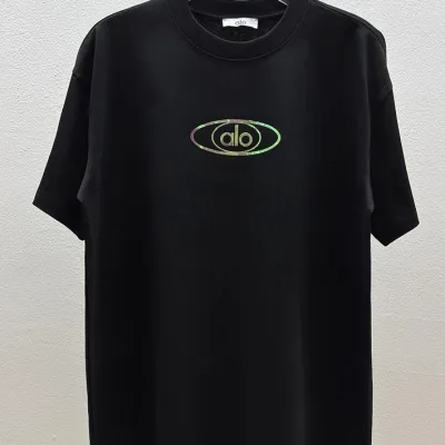 Alo Alot Shirt replica super clone Black White Cotton Logo