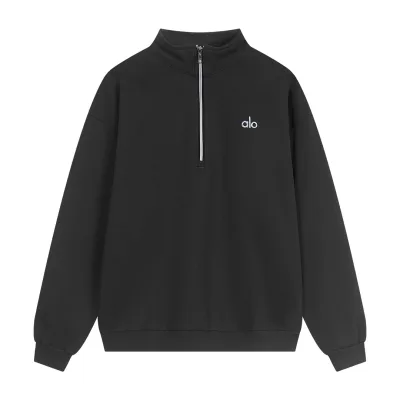 Alo Sweatshirt replika superklon Svart Grå Originalfärger: Mörk