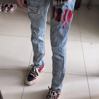 Amiri Trousers replica luxury Street In Become Common Cc Mx