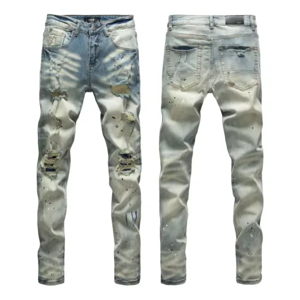 Amiri Trousers replica 1:1 super clone Washed Ripped Of Styles