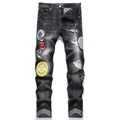 Amiri Trousers replica 1:1 White Leather Logo Street In Top