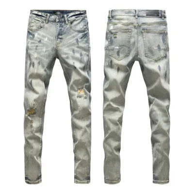 Amiri Trousers replica super clone 1:1 Washed Ripped Of Styles