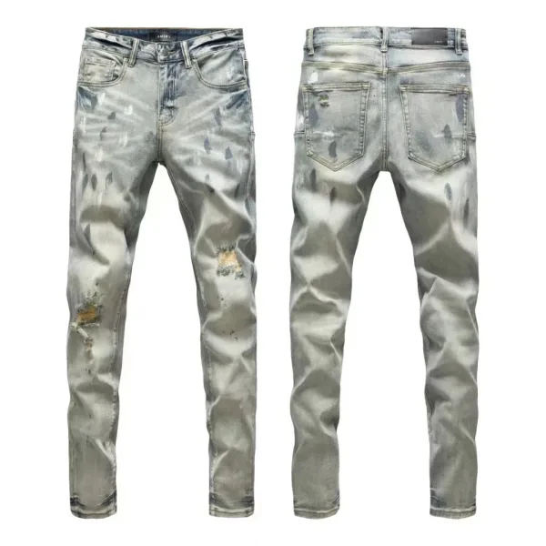 Amiri Trousers replica super clone 1:1 Washed Ripped Of Styles