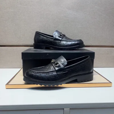 Armani Lederschuhe Replik Super Klon Rindsleder Schaffell Casual Original