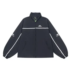 Balenciaga jacka replika lyx 1:1 vit svart polyester randig broderad