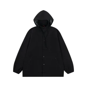 Balenciaga Jacka replika lyx Svart Khaki Logotyp Tryckt Klassiskt Original