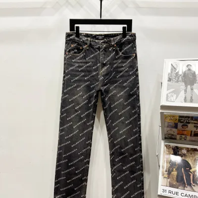 Balenciaga Jeans replika lyx Denim Logotyp All In Arrival Lv
