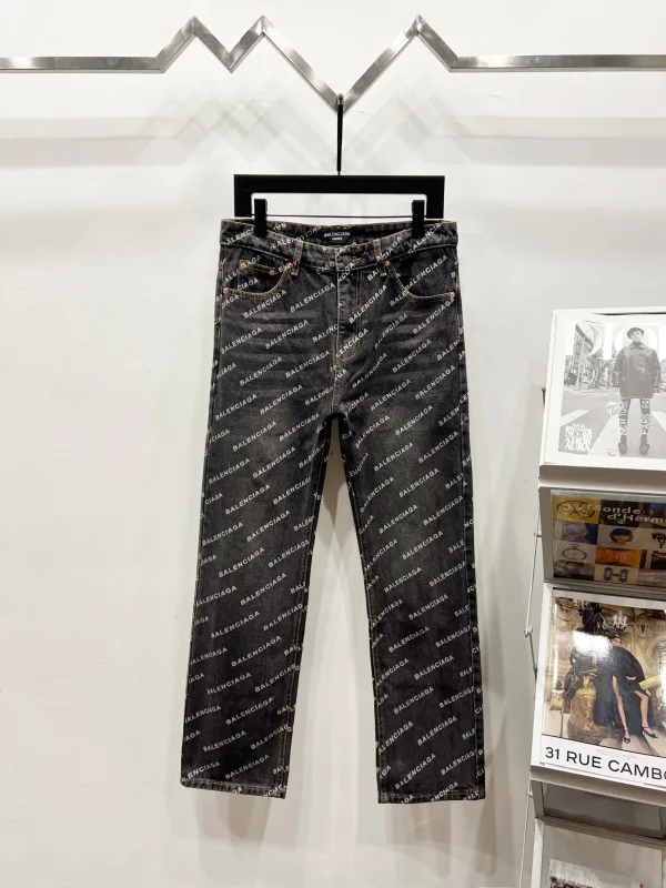 Balenciaga Jeans replika lyx Denim Logotyp All In Arrival Lv