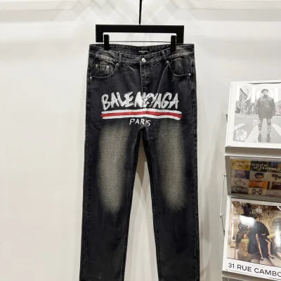 Balenciaga Jeans replica lyx Denim Logo Ankomst Lv Hetaste Sharing