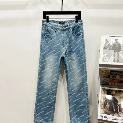 Balenciaga Jeans replica luxury Denim Logo Tillgänglig In Arrival Lv