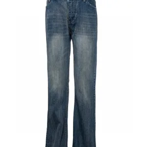 Balenciaga Jeans replika lyx super klon Blue Denim Dessa Design