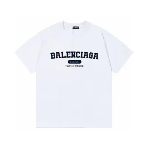 Balenciaga Short Sleeve Replica Luxury 1:1 Logo Label Mp Dense
