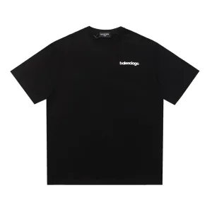 Balenciaga Short Sleeve Replica Luxury Logo Label Mp Dense Double