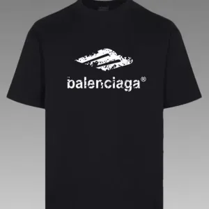 Balenciaga Short Sleeve Replica Luxury Logo Label Mp Dense Double