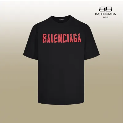 Balenciaga Short Sleeve Replica Luxury Logo Label Mp Dense Double