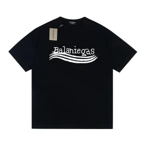 Balenciaga Kortärmad replika lyx Vit Svart Bomull Allt vad