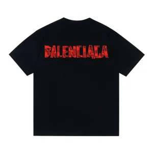 Balenciaga Kortärmad replika lyx Vit Svart Bomull Allt vad