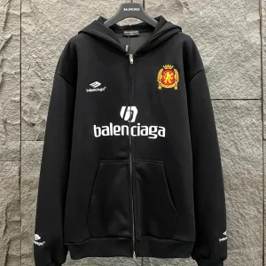 Balenciaga Kvinnor Kappa replika lyx super klon Svart bomull Broderi
