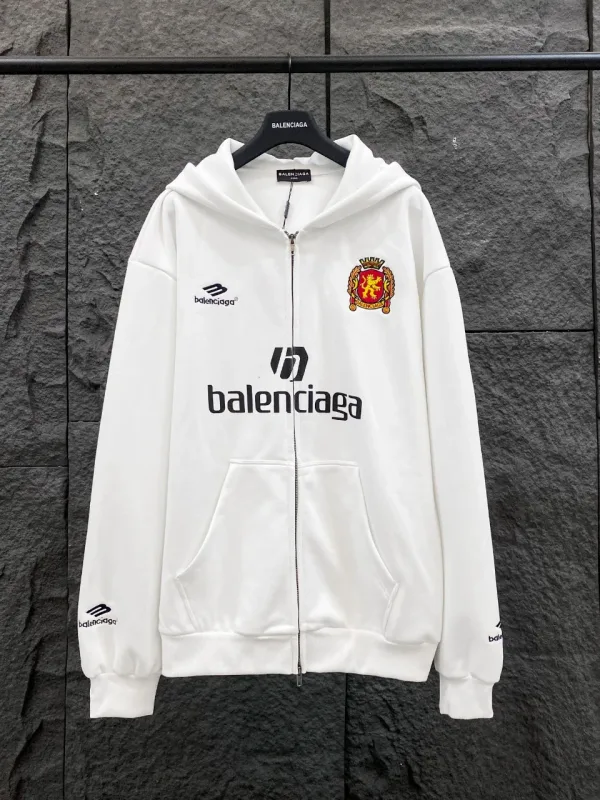 Balenciaga Kvinnor Kappa replika lyx super clone White Cotton Broderi