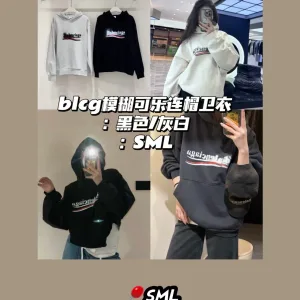 Balenciaga Dam Sweatshirt replica lyx Streetwear Is Yb Fabric Hoodie