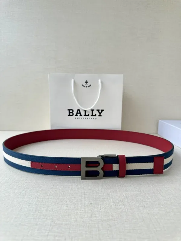 Bally Men Belts replica 1:1 Red Cowhide Counter Belt Width