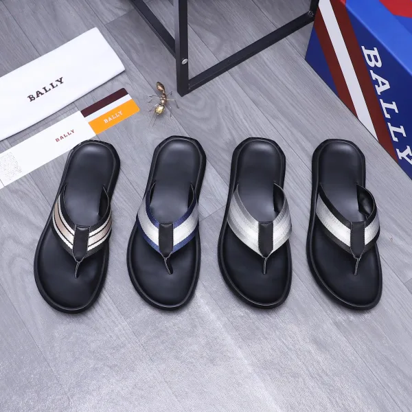 Bally Hausschuhe Replik 1:1 Rindsleder Marke Flip Flops erhältlich anpassbar
