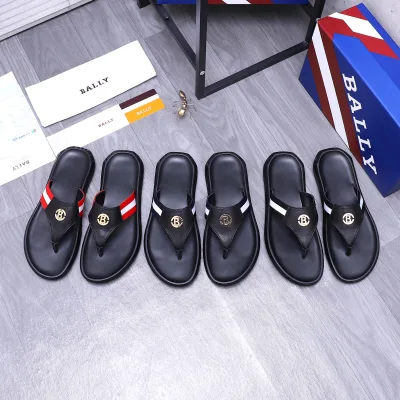 Bally Hausschuhe Replik Luxus Rindsleder Marke Flip Flops erhältlich anpassbar