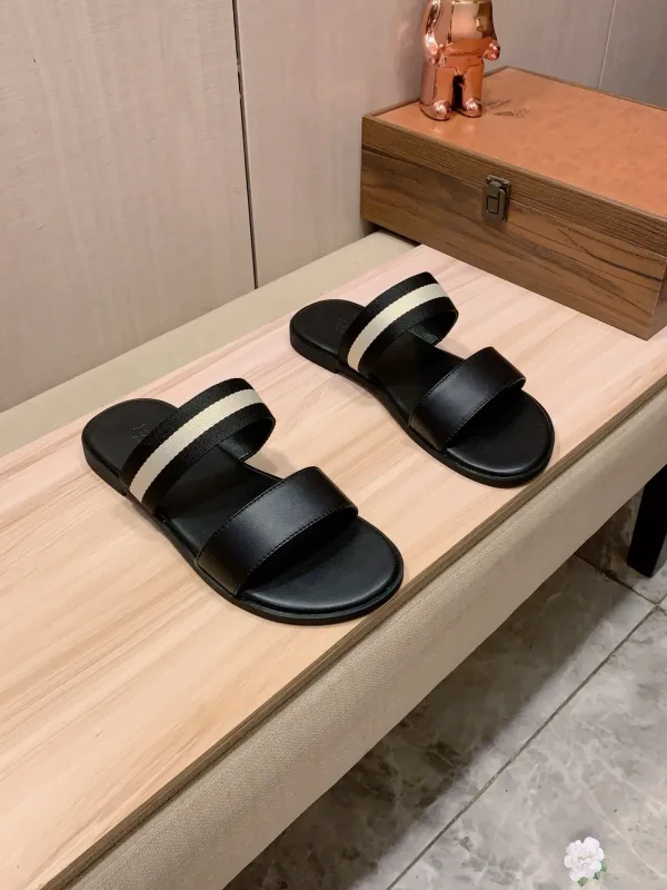 Bally Hausschuhe Replik Super Klon Rindsleder Original Bequeme Sohle Hausschuhe