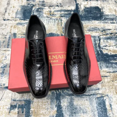 Balmain Lederschuhe Replik Luxus Kalbsleder Rindsleder Echtes