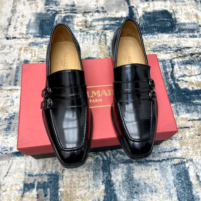 Balmain Lederschuhe Replik Super Klon Kalbsleder Rindsleder Luxus Echt