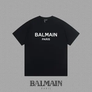 Balmain Short Sleeves replika superklon Svart Vit Mocka Monogram