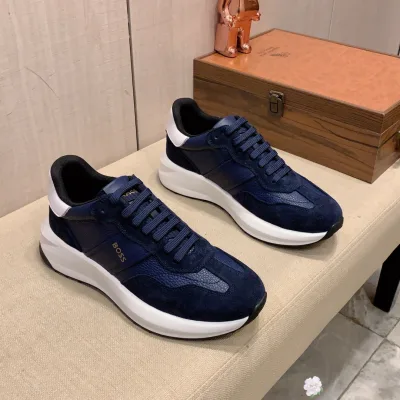 Boss Casual Schuhe Replik Luxus Super Klon Rindsleder Schaffell Lightning