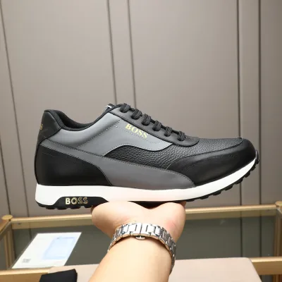 Boss Sneakers Replik Super Klon Leder Baumwolle Casual Herren Original