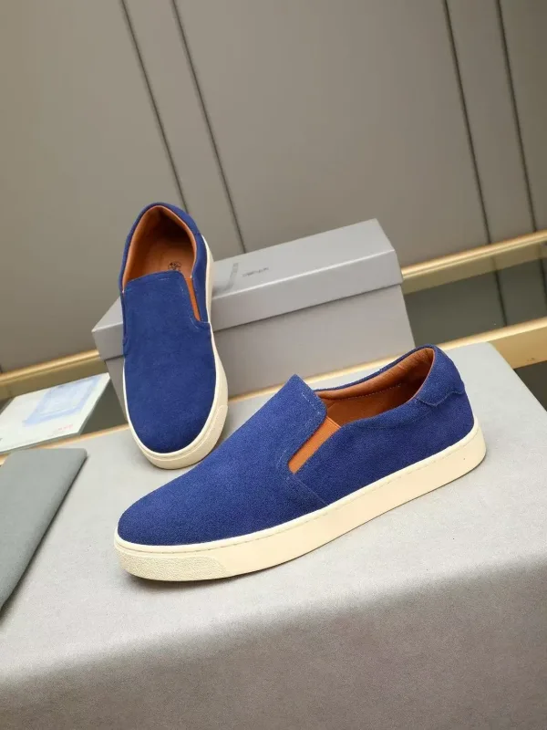 Brunello Cucinelli Sneakers Replik Luxus Weiß Kalbsleder Vintage Casual