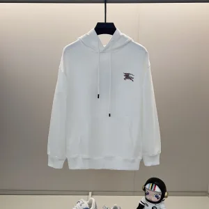 Burberry Sweatshirt replica lyx Svart Vit Bomull Broderi Logotyp Pure