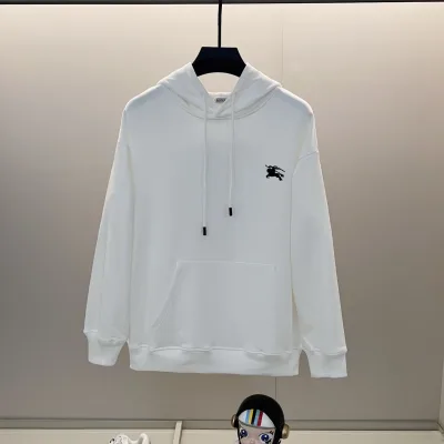 Burberry Sweatshirt replica lyx Svart Vit Bomull Logo Broderi Pure