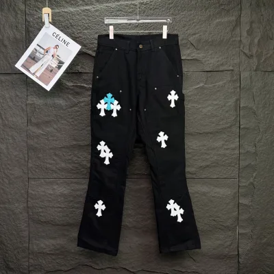 Carhartt Jeans replika 1:1 Bl?£¤ Vit Svart L?¡èder tv?¡èttad perfekt