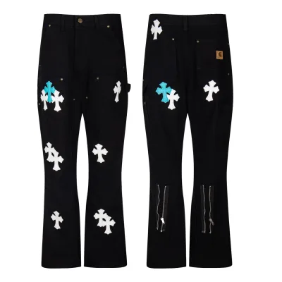 Carhartt Jeans replica 1:1 Leather Washed Streetwear It lyxig Chrome