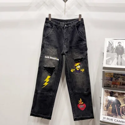 Carhartt Jeans replica super clone Black Ripped Washed End Perfekt