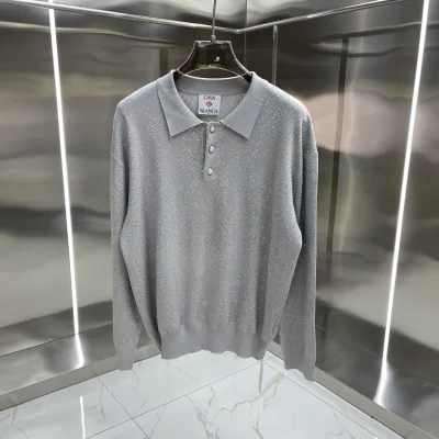 Casablanca Sweater replica 1:1 Broderi Original Olo Lapel Design Bekv?¡èm