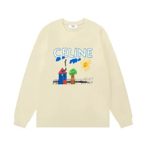 Celine L?£¤ng?¡èrmad replika lyxig bomullslogotyp Dubbelgarn L?¡èttvikt